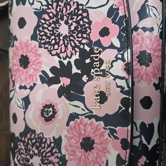 Kate Spade Dahlia pink and black floral crossbody - Picture 6 of 6